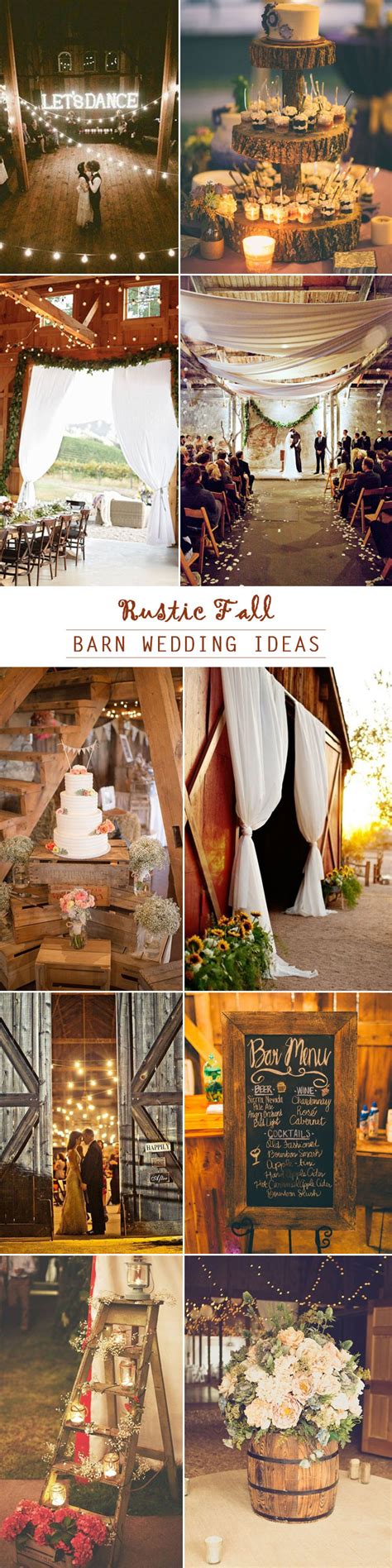 View photos of real weddings at theknot.com. 50+ Rustic Fall Barn Wedding Ideas That Will Take Your ...