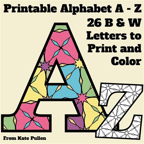 Colorful Printable Letters Printable World Holiday
