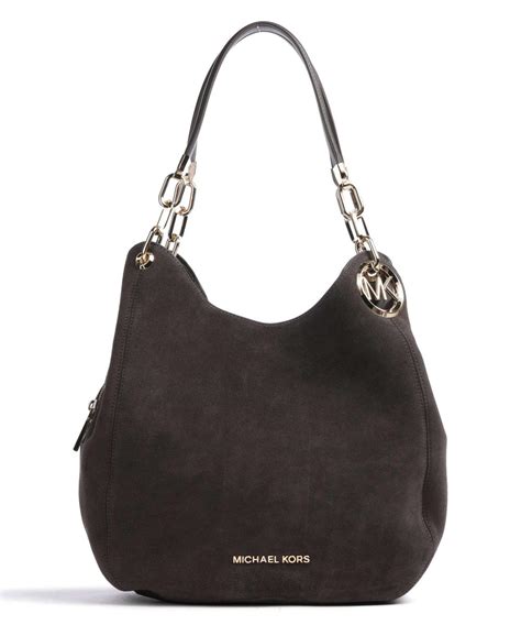 Michael Kors Lillie Hobo Bag Brushed Cow Leather Dark Brown