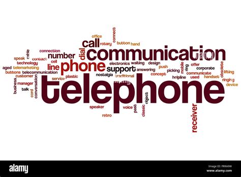 Telephone Word Cloud Concept Stock Photo Alamy