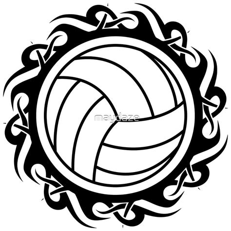 Tribal Volleyball By Maydaze Redbubble