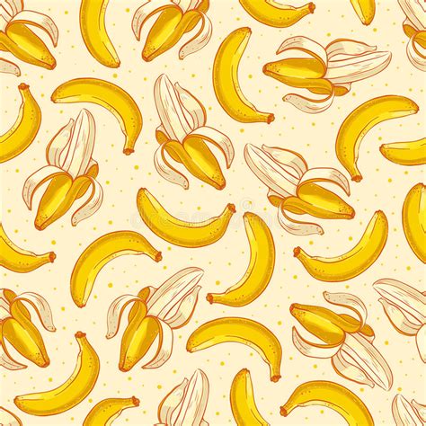 Cute Yellow Bananas Stock Vector Illustration Of Texture 42782467