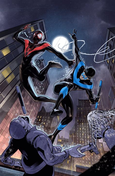 Miles Morales And Nightwing By Vasco Georgiev Nightwing Comics Dc