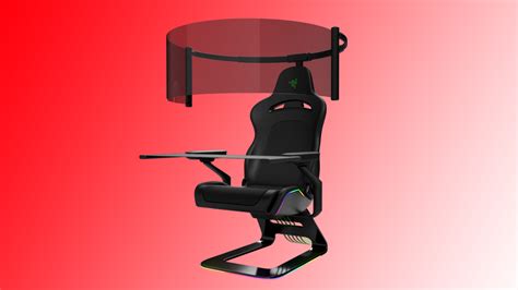 Razers Gaming Chair Concept Hides A Curved Oled Screen In Its Headrest