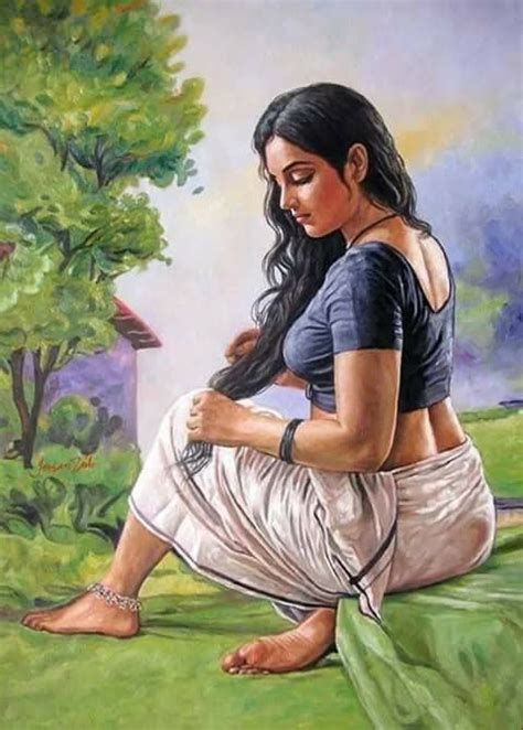 Most Beautiful Indian Women Paintings Of All Times Woman Painting Indian Women Painting