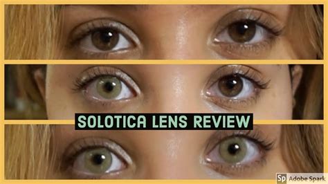 Solotica Lens Hidrocor Ambar Review Try On For Dark Eyes YouTube