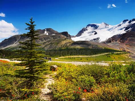 Canadian Rockies Landscape Mountains Editorial Stock Image Image Of