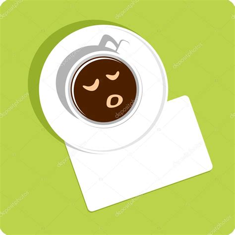 Coffee Cup Sleep — Stock Vector © Porchiart 8106669