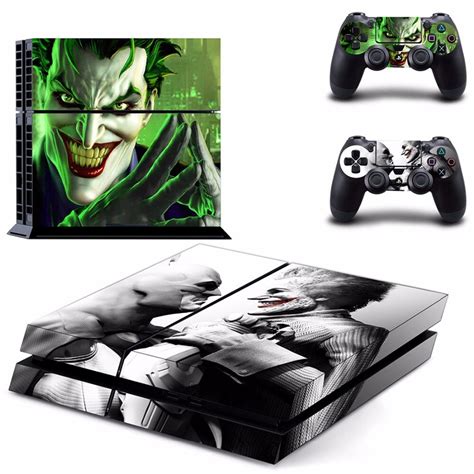 Joker Arkham City And Batman Vinyl Sticker Skin For Ps4 Playstation 4