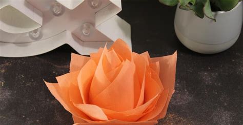 Pliage : fabriquez une jolie fleur en papier à l’aide d’un verre