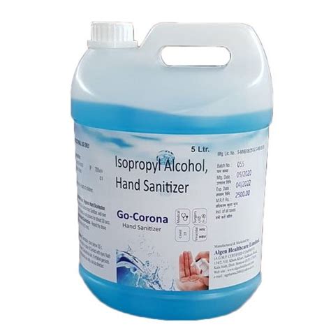 Litre Isopropyl Alcohol Hand Sanitizer At Rs Bottle Alcohol