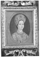 ritratto di Matilde moglie di Amedeo III di Savoia miniatura, 1758