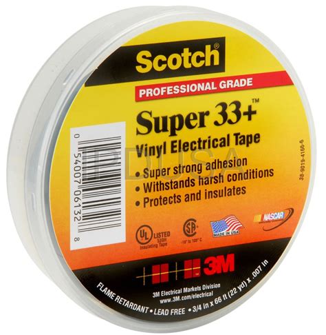 3m Scotch Super 33 Electrical Tape Mmm6132rl
