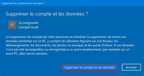 Windows Supprimer Un Compte Utilisateur M Thodes Le Crabe Info