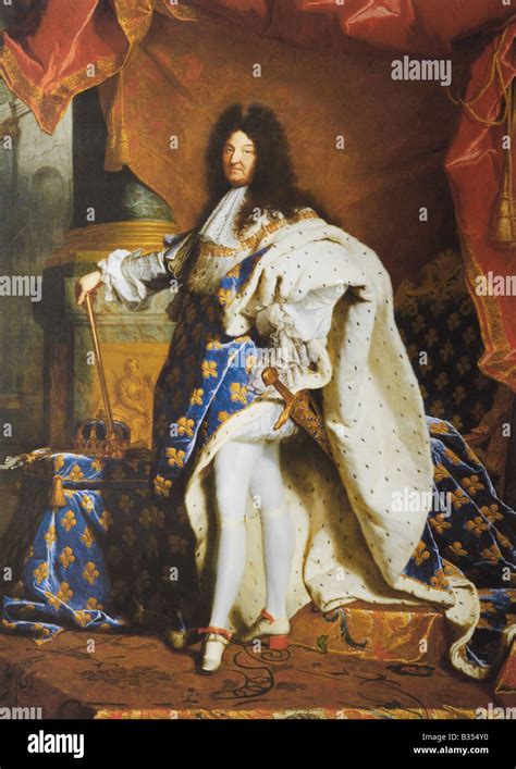 Louis Xiv Roi De France Peinture Par Hyacinthe Rigaud 1701 MusÉe Du