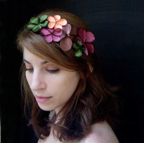 Anthea Floral Headband Ready To Ship Secret Garden Blossom Tiara 65