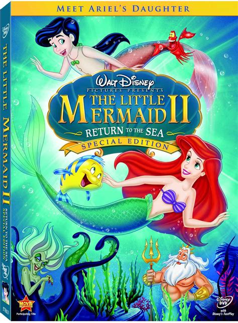 The Little Mermaid Ii Return To The Sea Dvd Cover Walt Disney Characters Photo 21734042