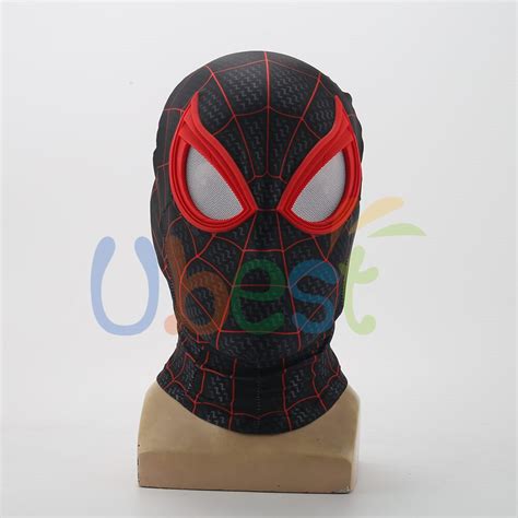 Spider Man Into The Spider Verse Miles Morales Prop Cosplay Replica Mask