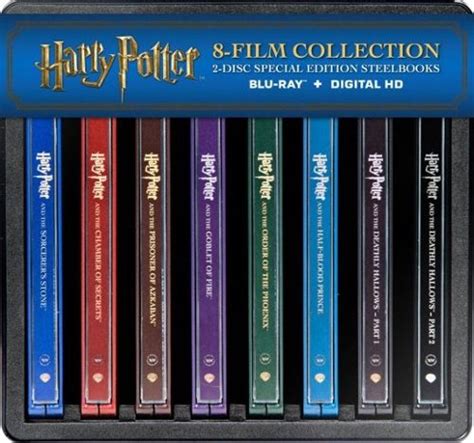 Harry Potter Complete 8 Film Collection Blu Ray Steelbook Only