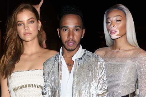Lewis Hamiltons Girls Come Face To Face As Winnie Harlow And Barbara Palvin Both Attend Party