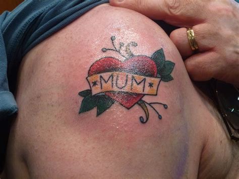 Mom Heart Tattoos For Girls