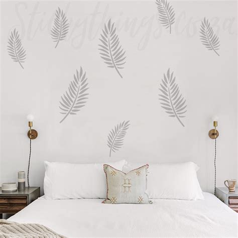 Palm Leaves Wall Stickers 7 Large Palm Leaf Silhouette Wall Decals