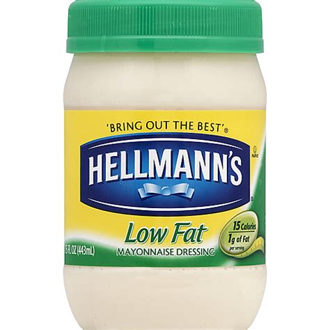 Hellmann S Low Fat Mayonnaise Dressing Fl Oz Plastic Jar Mayonnaise Donelan S Supermarkets