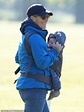Zara Tindall, 39, & her two-month-old son Lucas' enjoys a day out with ...