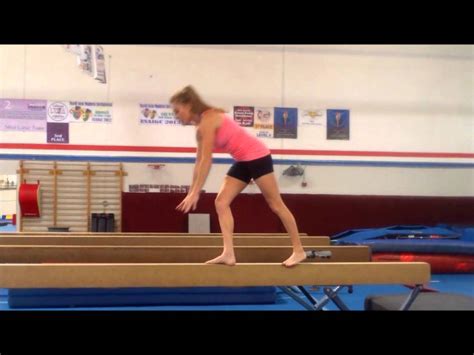 back handspring step out on balance beam tutorial with coach meggin youtube