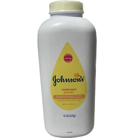 Johnsons Medicated Diaper Rash Baby Powder Zinc Oxide Natural