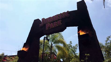 Jurassic Park Ride Entrance At Universal Stock Footage Sbv 301142785