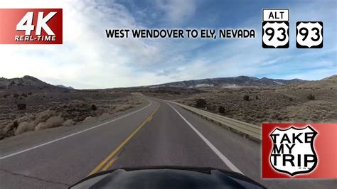 Southbound Through Nevada On Us 93 And Alt 93 West Wendover I 80 To