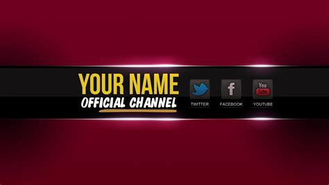 Youtube Banner Template 2048x1152
