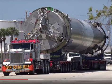Historic Spacex Rocket Is A Beast On The Road Abc News