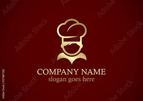 Chef Cook Gold Logo Stock Image And Royalty Free Vector Files On