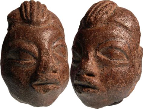 Pre Columbian Ceramic Head Of A Mayan Inca Man Tumaco La Tolita