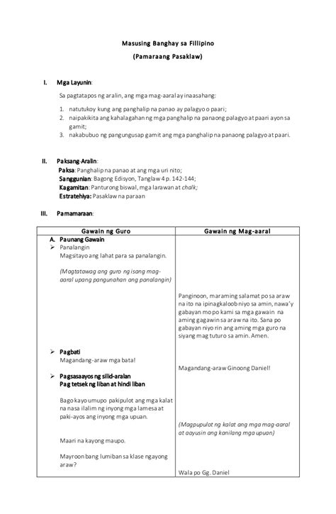 Detailed Lesson Plan In Filipino Theme Loader Porn Sex Picture