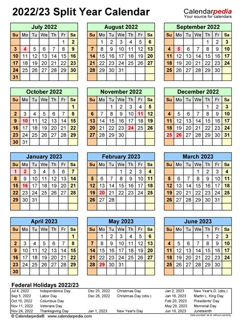 Calendarpedia 2022