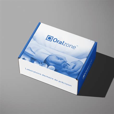 Oral Zone Dental Laboratory Shipping Box Packaging Design