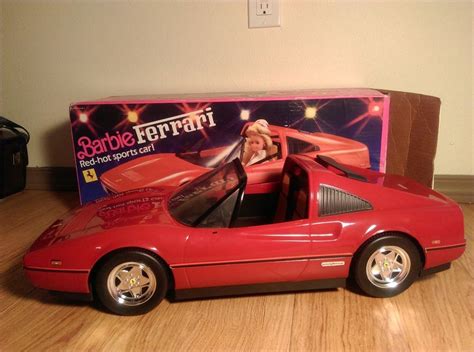 Top 10 iconic 80s cars. Vintage 1986, BARBIE Ferrari Red-hot Sports Car w/Box ~~~Mattel | Barbie, Barbie 80s, Mattel