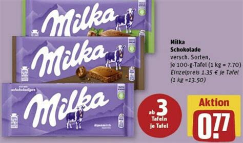 Milka Schokolade 100 G Tafel Angebot Bei Rewe