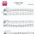 C Major Scale for Beginners Beginner Piano Sheet Music Easy - Etsy