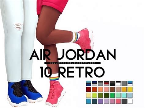 Air jordan 4 retro ( male & female). Sims 4 Shoes for females downloads » Sims 4 Updates » Page ...