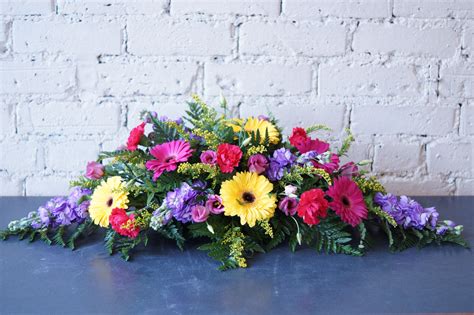 A Vibrant Long And Low Arrangement For A Corporate Function