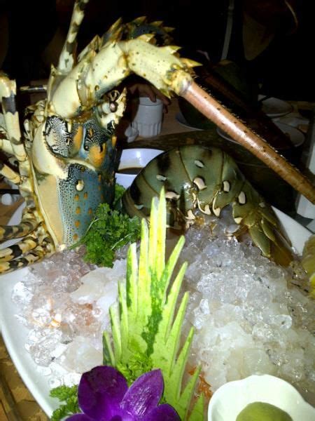 Where to eat and drink. Lobster Sashimi! Kota Kinabalu | Bizarre foods, Food, Sashimi