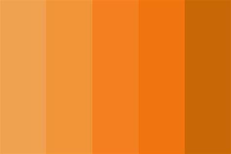 Just click on the chip to get the colour name and code. 6 Shades of Orange Color Palette