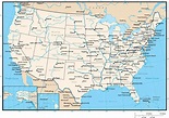 Us Map With Cities And Rivers – Map Vector