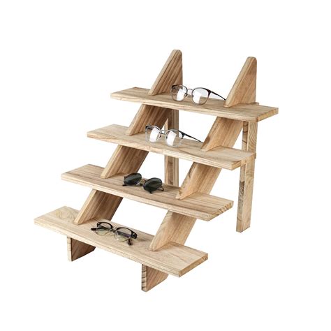Buy Brown 4 Tier Retail Table Display Stand With Shelves For Products