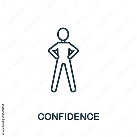 Confidence Icon From Life Skills Collection Simple Line Confidence