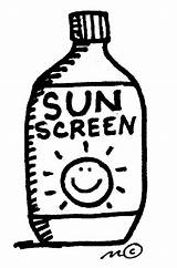 Sunscreen sketch template